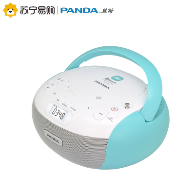 熊猫CD-306蓝牙CD播放机便携式音响英语复读机播放器家用发烧专辑 蓝色