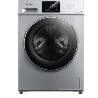 美的滚筒洗衣机全自动 10kg洗烘一体机变频家用带烘干