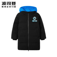 波司登童装羽绒服漫威英雄卡通连帽中长款T90142763D