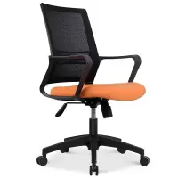 员工电脑椅子 办公椅子 职员会议椅子 网布网椅子 转椅子 725-B 黑色转椅子