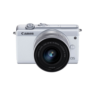 佳能(Canon)EOS M200(15-45) 微单相机入门级女学生款美颜 m100升级款微单相机
