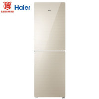 Haier/海尔两门冰箱小型190升迷你家用无霜电冰箱 BCD-190WDCO 玻璃面板 轻奢金