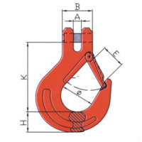 多来劲 Doleco 09076220 羊角带舌吊钩 额载12.5T(包装数量 1件)(TG)