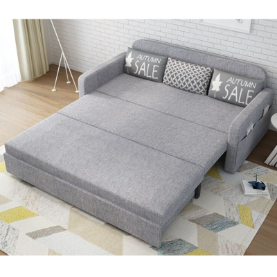 多功能折叠沙发床 两用功能,可拉开当床使用;含腰垫3个 黑色 支持定制