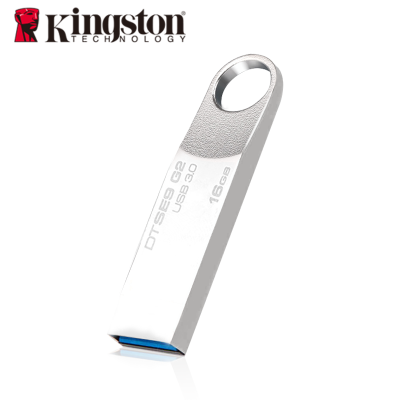 金士顿 SE9G2 优盘USB3.0 金属U盘银色 超薄16G（单位：件）