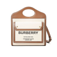 BURBERRY 博柏利女包 Pocket 口袋包迷你 字母徽标帆布织物 手提包 斜挎包 8031746