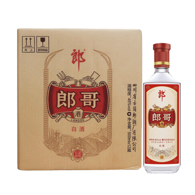 郎酒 白酒 红派郎哥 45度500ml*12瓶 整箱装