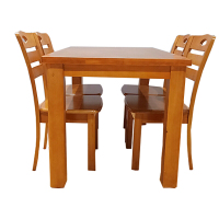 胡桃木方形餐桌1+4椅1300*800