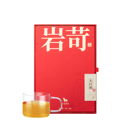 八马茶叶 新品闽北大红袍武夷岩茶岩苛系列乌龙茶茶叶礼盒装64g