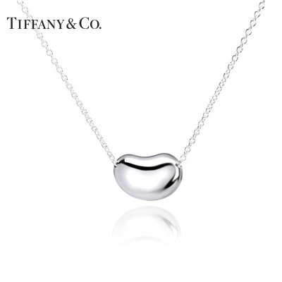 TIFFANY&CO.蒂芙尼ELSA PERETTI™系列:轻奢饰品Tiffany 925银 中号相思豆造型纯银项链