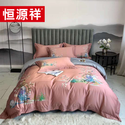 恒源祥TBK3008倾世华庭枕套:48*74*2被套:220*240床单:245*270