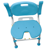 TacaoF U型浴凳 扶手式洗澡椅 老人孕妇防滑沐浴椅 防锈 T-SCU01