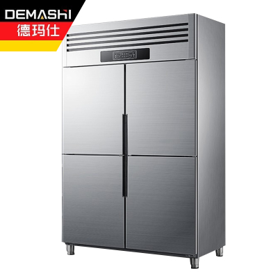 德玛仕 DEMASHI 商用四门冰柜 立式冷冻保鲜 展示柜冷柜 四门-BCD-900A(全冷冻)[工程款]银色