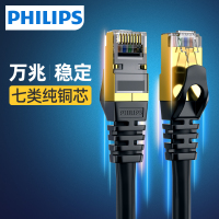飞利浦七类网线家用万兆电脑宽带路由器超高速网络线 0.5米SWA18200P5