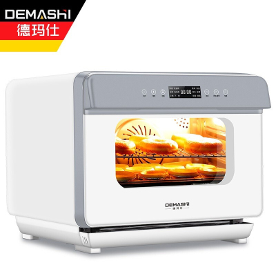 德玛仕(DEMASHI)电热蒸烤箱 蒸汽烤箱一体机 台式 家用电蒸箱T30KW20A-DS(家庭款小型30升)
