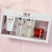 SK2/SK-II/skii体验装4件套装(面部护肤套装礼盒面膜+神仙水+洁面乳+精华霜)