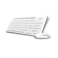 雷柏(Rapoo)8200P键盘鼠标套装(无线 白色)