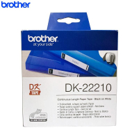 兄弟(brother) DK-22210 29mm*30.48m 标签打印机色带 (计价单位:卷) 白底/黑字(纸质)