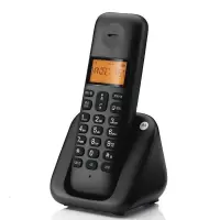 摩托罗拉 T302C 无绳电话机 黑色(单位:件)