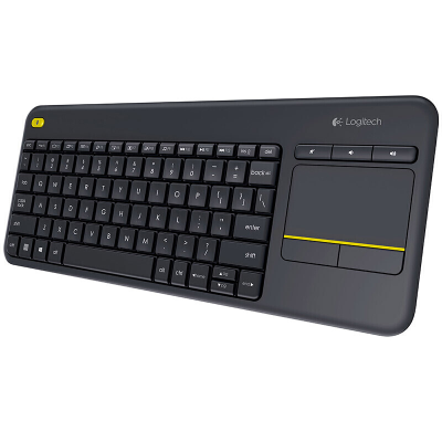 罗技 K400Plus 电脑笔记本触摸面板无线触控键盘（一个装）可定制
