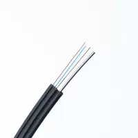 恒讯皮线光纤 FTTH电信级白色单模2根钢丝1芯皮线光缆光纤300米