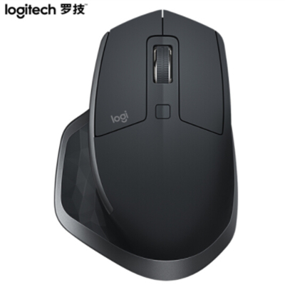 罗技(Logitech)MX Master 2S 无线蓝牙鼠标 办公鼠标 右手鼠标 优联 儒雅黑 带无线2.4G接收器