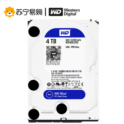 西 部 数 据(WD)蓝盘 (4TB SATA 6Gb/s 64MB台式机械硬盘5400转)