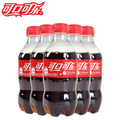可口可乐300ml*6瓶小瓶分享装碳酸饮料夏季好喝的