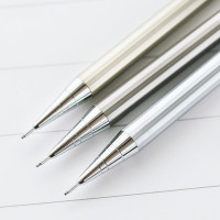 晨光(M&G)MP1001 金属铁杆按动铅笔5支 耐用 铅笔 自动铅笔 写字笔 画图笔 颜色随机 0.5mm