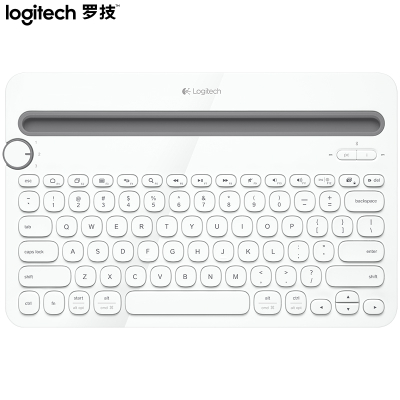 罗技(Logitech)K480 键盘 无线蓝牙键盘 办公键盘 女性 便携 超薄键盘 笔记本键盘 白色