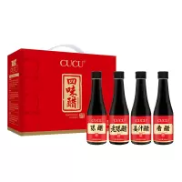 CUCU 四味醋260ml*4瓶 陈醋老陈醋姜汁醋香醋礼盒 山西特产
