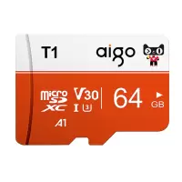 爱国者(aigo)T1联名版手机内存卡64G tf卡+读卡器套餐组合商品