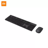 小米无线键鼠套装键盘鼠标轻薄便携办公笔记本USB电脑外设无限 黑色