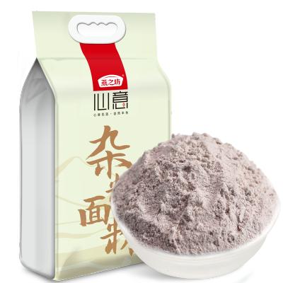 燕之坊杂粮面粉黑米黑豆黑芝麻味1.5kg 两斤面高筋面粉