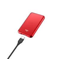 爱国者(aigo)250GB USB 3.1 移动固态硬盘 (PSSD) S7 红色