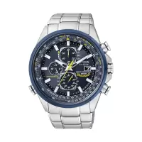 西铁城(CITIZEN)手表 蓝天使男士手表光动能多局电波表运动腕表 AT8020-54L
