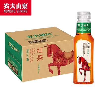 农夫山泉东方树叶红茶500ml*15瓶/箱无糖茶饮料