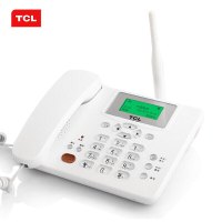 TCL 插卡电话机 移动固话 家用办公座机 电信手机卡 大音量 全中文CF203C(白色)