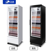 飞天鼠单门冷藏展示柜风冷饮料啤酒立式冰箱商用冰柜保鲜柜单开门经济款