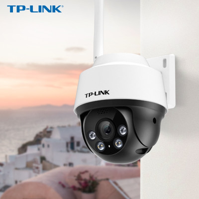 TP-LINK 无线监控室外摄像头家用 300万超清日夜全彩户外防水云台球机 TL-IPC632-A4