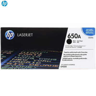 惠普(HP) CE270A 650A 黑色硒鼓 适用LaserJet CP5520-sz