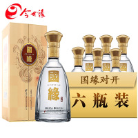 今世缘42度国缘对开 白酒500ml*6瓶整箱