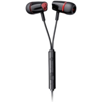 机乐堂 JR-EL114 入耳式线控耳机 3.5mm圆孔便携时尚个性耳机手机跑步听歌一体耳机通用 黑色