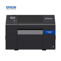 爱普生(EPSON) CW-C6530A 工业彩色标签机/条码打印机 8英寸A4宽幅自动裁切 桌面型数码标签机