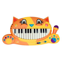 益智玩具乐器早教音乐启蒙宝宝大嘴猫琴电子琴带麦克风生日礼物