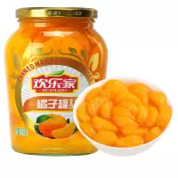 欢乐家 橘子罐头900g*2瓶 方便速食糖水新鲜水果大玻璃瓶休闲零食品