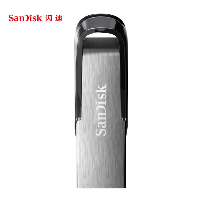 闪迪SanDisk酷铄(CZ73) 64GB金属车载U盘USB3.0高速防水商务加密优盘64g银色 私人订制+礼盒