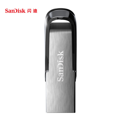 闪迪SanDisk酷铄(CZ73) 128GB金属车载U盘USB3.0高速防水商务加密优盘128g银色 私人订制+礼盒