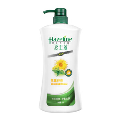 夏士莲HAZELINE 沐浴露 花露舒爽1L*10 单位:瓶