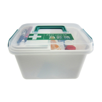 科洛(CROR)家庭护理盒 家庭医药急救药箱塑料收纳医药箱JE-S-016A